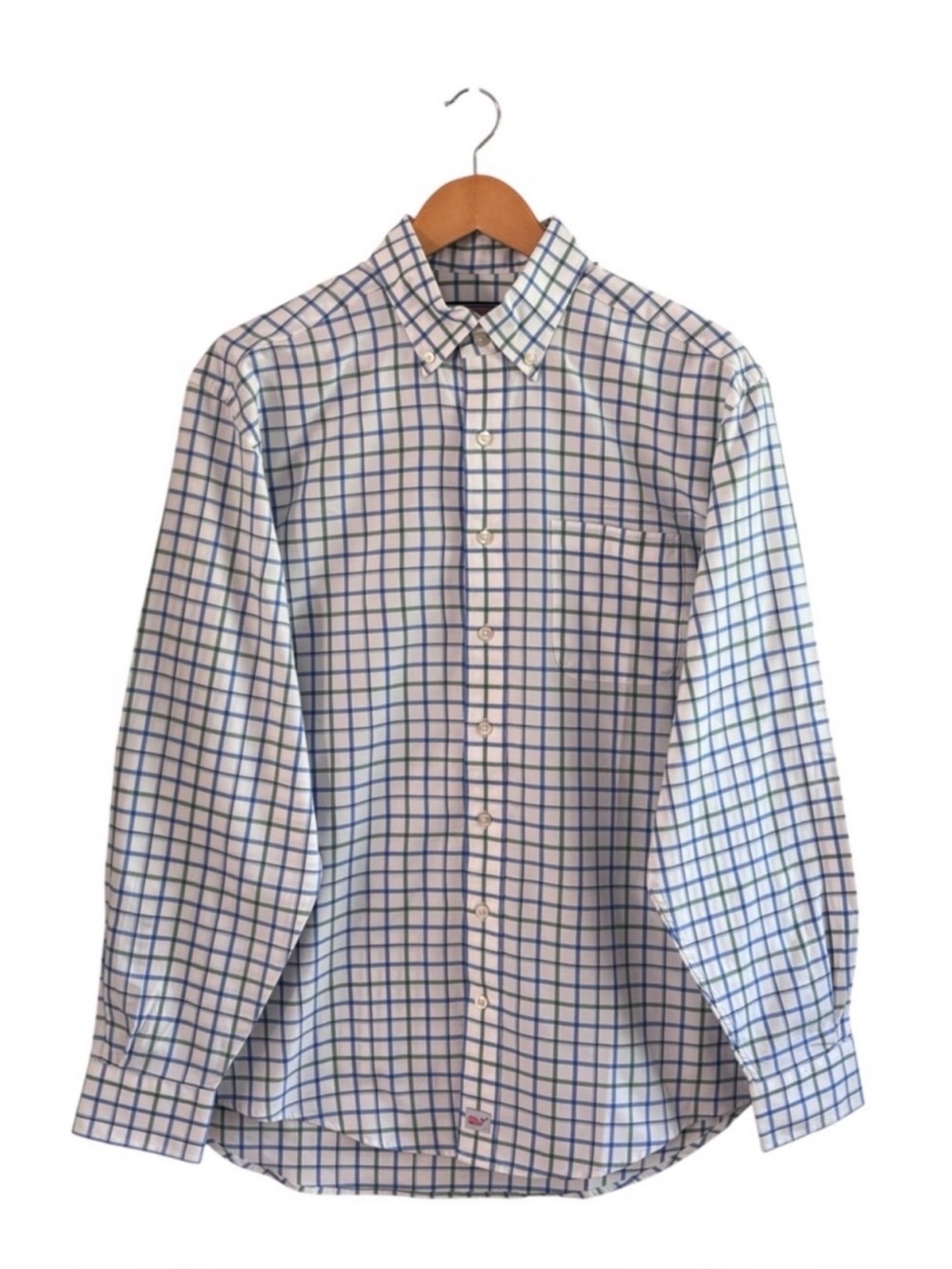 Vineyard Vines Men’s Windowpane Button-Down Shirt M